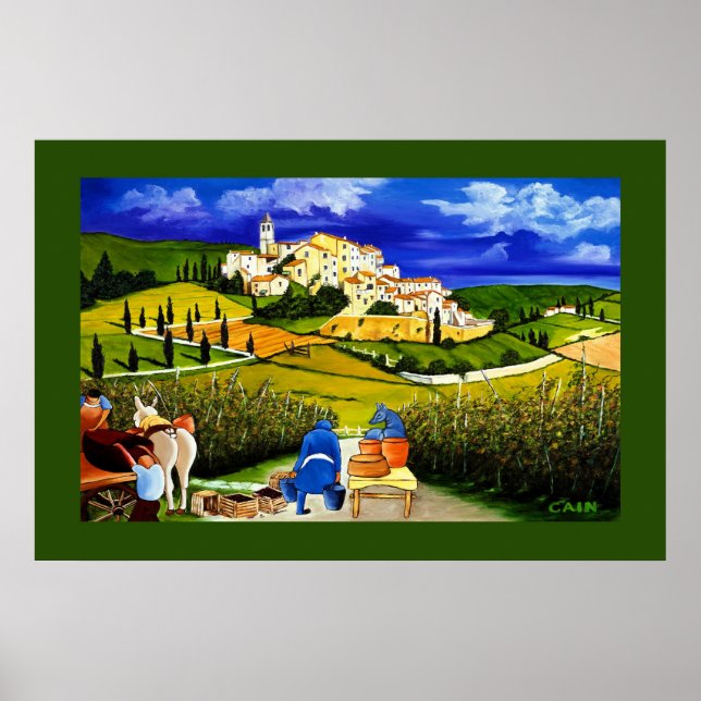 HARVEST THE GRAPES POSTER (Front)