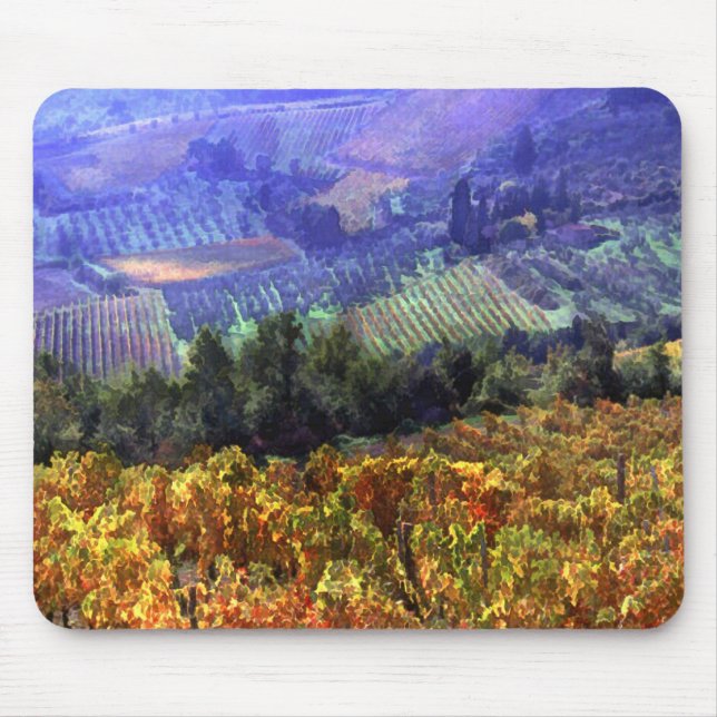 Harvest Time at the Vineyard Mouse Pad (Front)