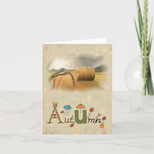harvest time holiday card