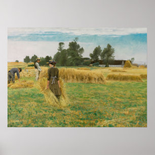 Harvest Time, Ladby (1930) L.A. Ring(Danish, 1854  Poster