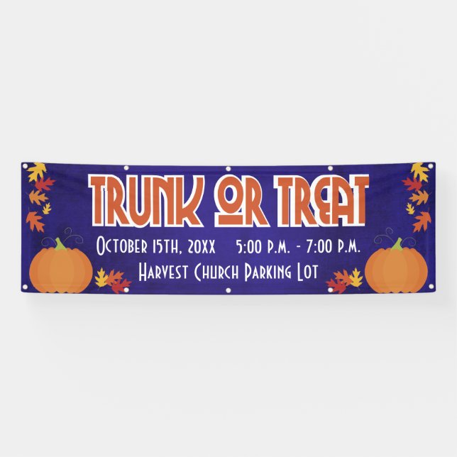Harvest Trunk or Treat Banner (Horizontal)