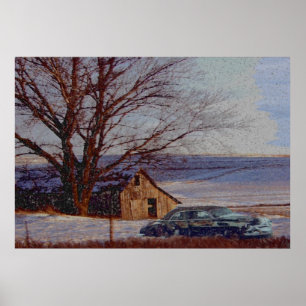 Harvested Fields Poster