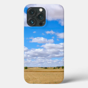 Harvested wheat fields iPhone 13 pro case