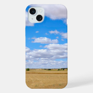 Harvested wheat fields iPhone 15 plus case