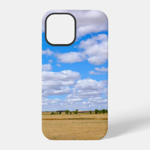 Harvested wheat fields iPhone 12 pro case