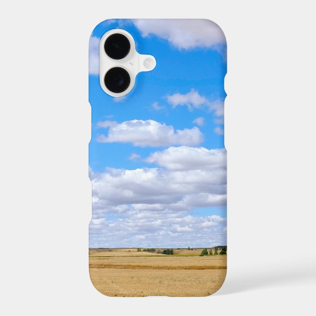 Harvested wheat fields  iPhone case (Back)
