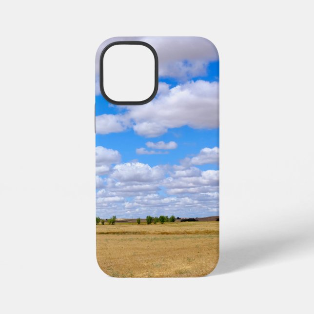 Harvested wheat fields  iPhone case (Back)