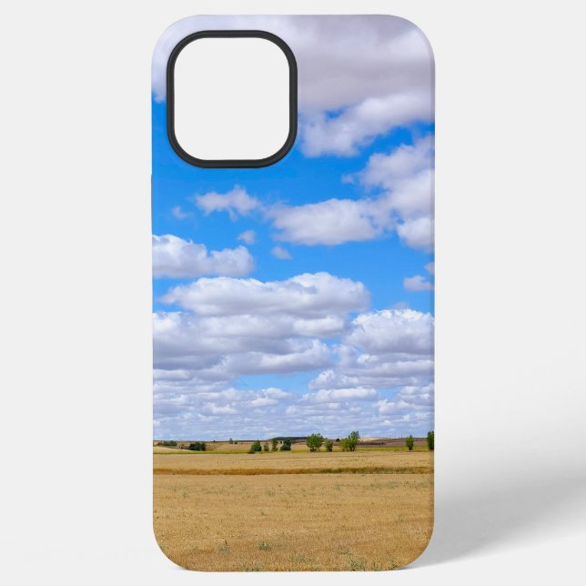 Harvested wheat fields  iPhone case (Back)