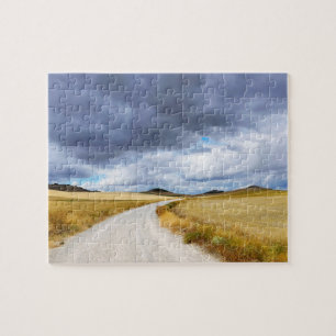 Harvested wheat fields  jigsaw puzzle