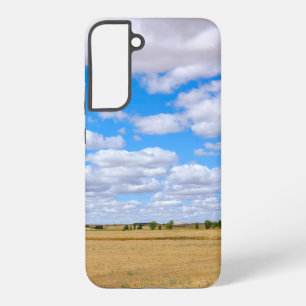 Harvested wheat fields  samsung galaxy case