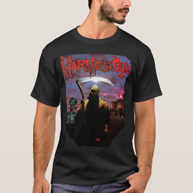 Harvester The Game Cover Design T-Shirt (Front)