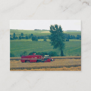 Harvesting (1980s 35mm Colorslide) Business Card