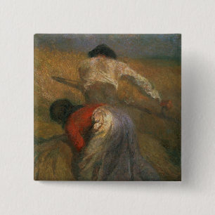 Harvesting 2 Inch Square Button