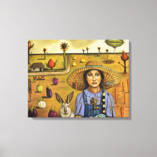 Harvey and the Eccentric Farmer Canvas Print (Front)