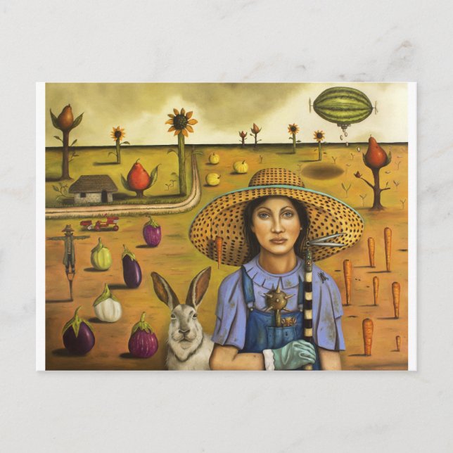 Harvey and the Eccentric Farmer Postcard (Front)