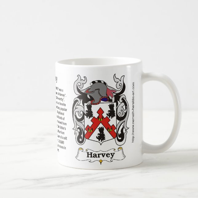 Harvey Family Coat of Arms Mug (Right)
