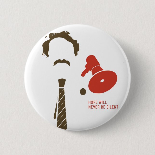 Harvey Milk Button with Bullhorn (Front)