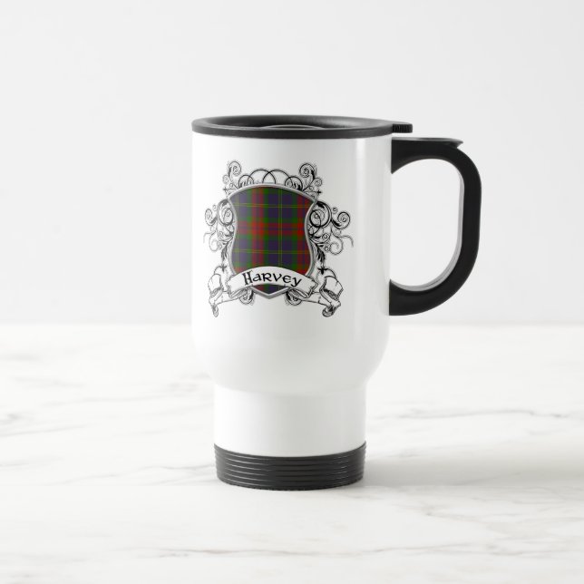 Harvey Tartan Shield Travel Mug (Right)
