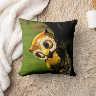Harvey the Owl II Throw Pillow