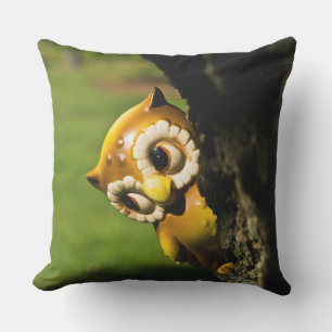 Harvey the Owl II Throw Pillow