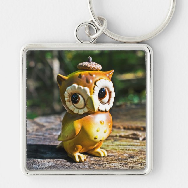 Harvey the Owl III Keychain (Front)