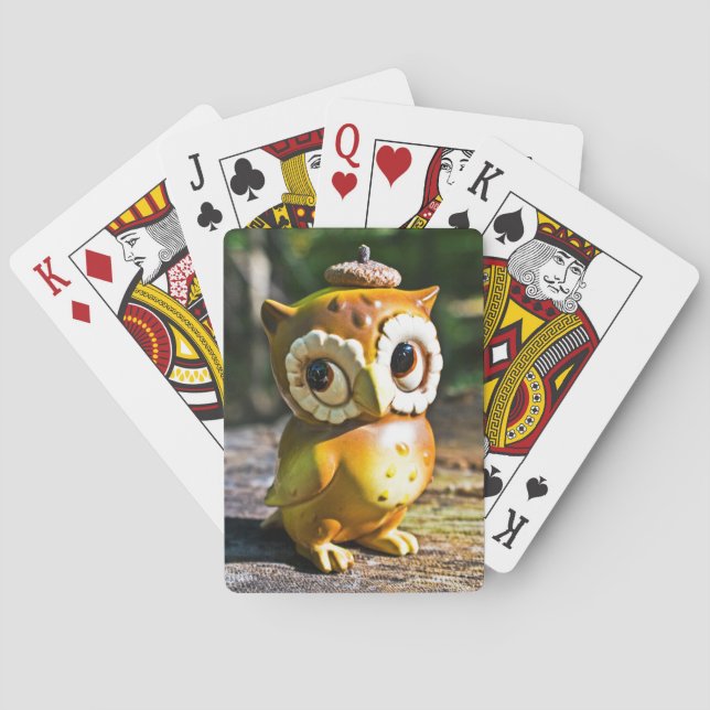 Harvey the Owl III Playing Cards (Back)