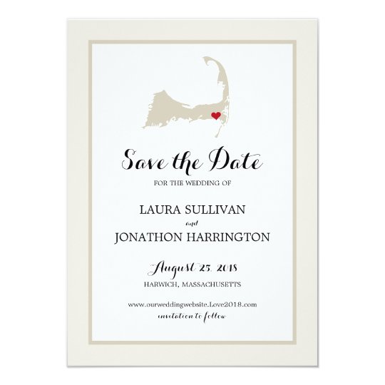 Harwich Wequassett Cape Cod | Wedding Card