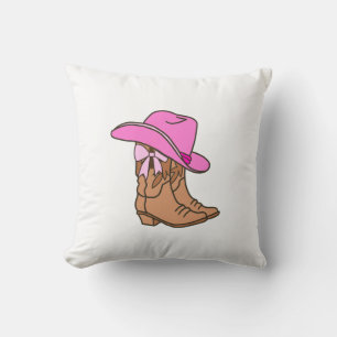 Has a touch of Western and cuteness! Throw Pillow