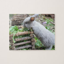 Häschen gris lapin de Pâques 5 puzzle