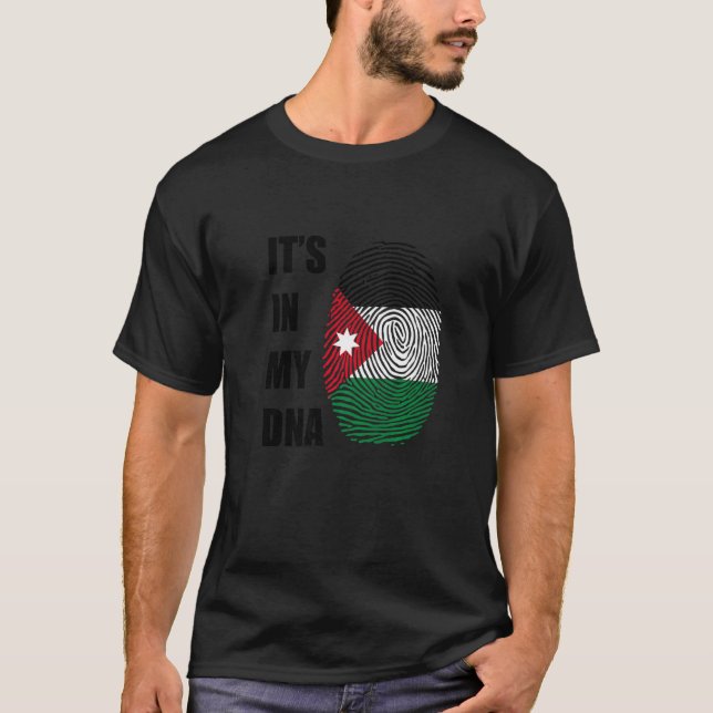 Hashemite Jordanian It's In My Dna Jordanian Finge T-Shirt (Front)
