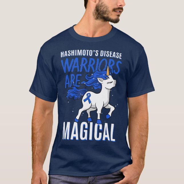 Hashimotos Disease Chronic Lymphocytic Unicorn T-Shirt (Front)