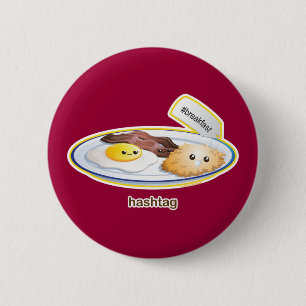 Hashtag 2 Inch Round Button