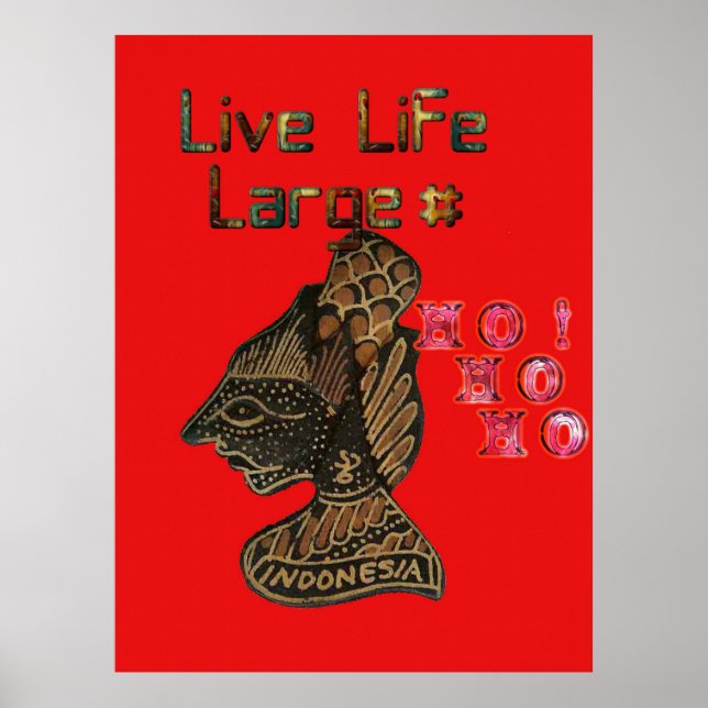 Hashtag 3D Indonesia Live Life Large HOhoho Poster (Front)