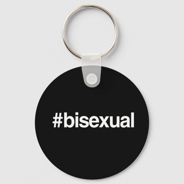 HASHTAG BISEXUAL KEYCHAIN (Front)