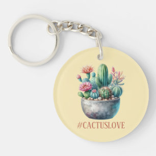 Hashtag Cactuslove Keychain