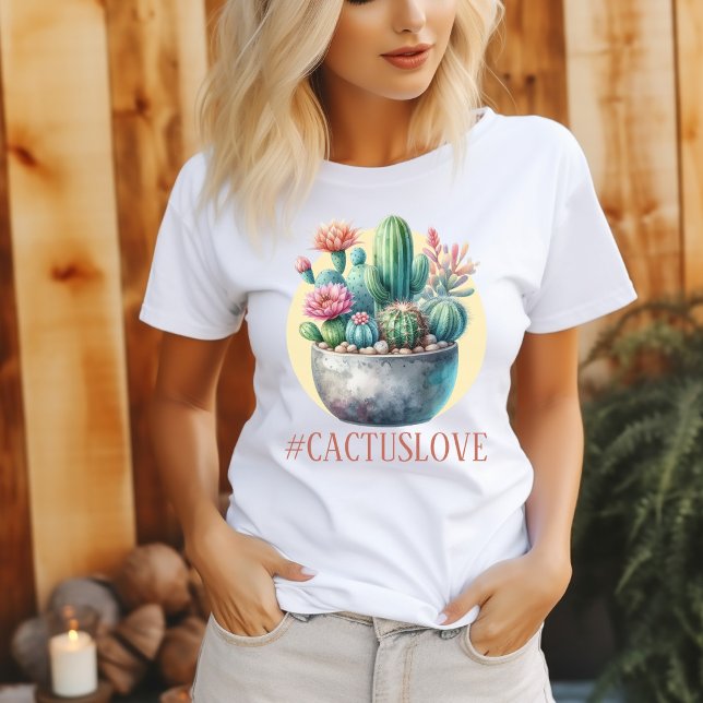 Hashtag Cactuslove T-shirt féminin (Créateur téléchargé)