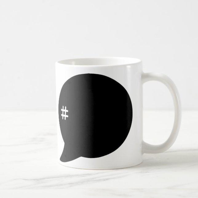 Hashtag # Coffee Cup Mug (Right)