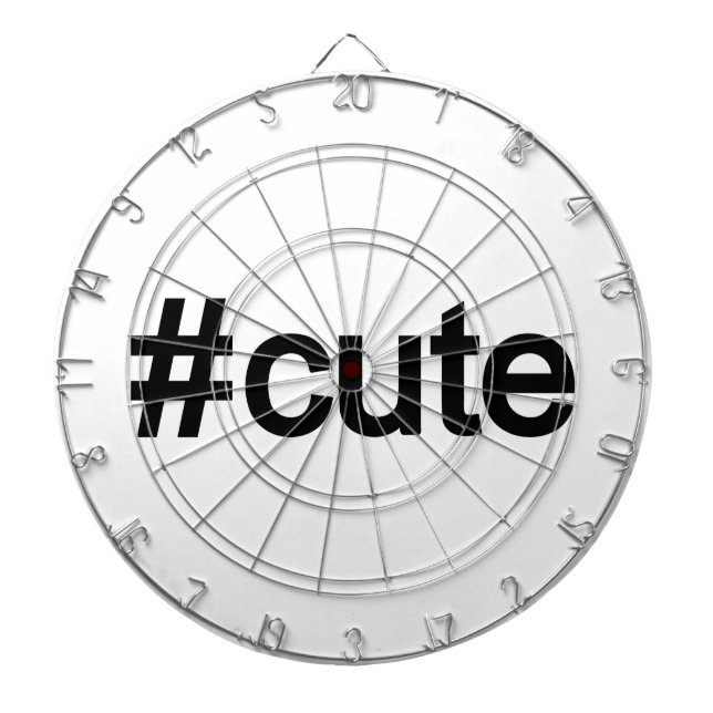 Hashtag # Cute Dartboard (Front)