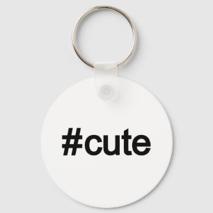 Hashtag # Cute Keychain