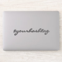 Hashtag | Cute Script Social Media Laptop Stickers