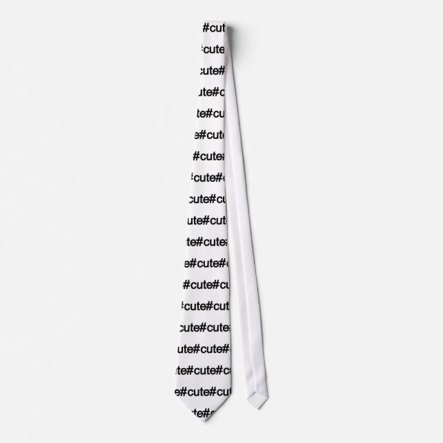 Hashtag # Cute Tie (Front)