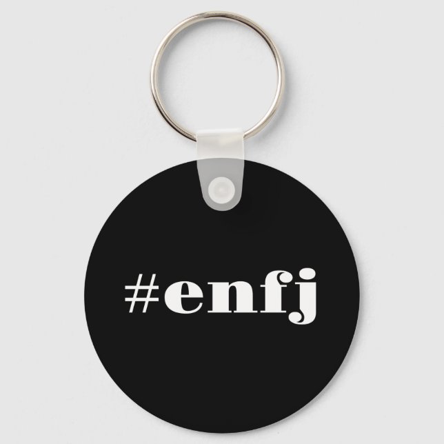 hashtag enfj personality pride keychain (Front)