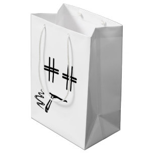# Hashtag Face Social Media Blogger Humour Medium Gift Bag