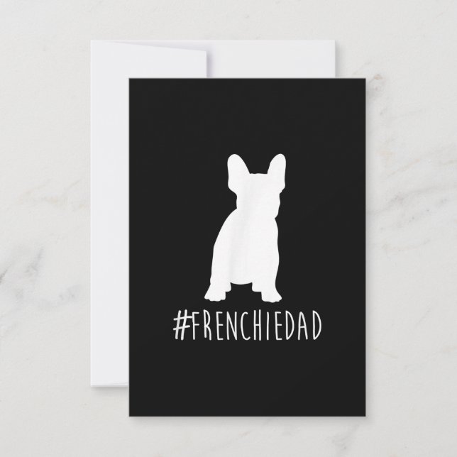 hashtag frenchie dad  french bulldog dad (Front)
