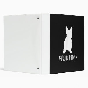 hashtag frenchie dad   french bulldog dad gift binder