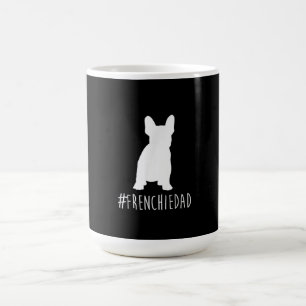 hashtag frenchie dad   french bulldog dad gift coffee mug