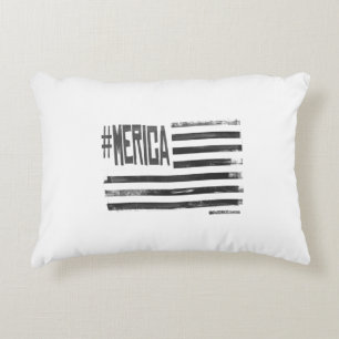 Hashtag 'Merica Flag Accent Pillow