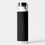 Hashtag | Minimalist Stylish Modern Social Media Water Bottle<br><div class="desc">Personalized Trendy Hashtag Black water bottle. Any font,  any colour,  no minimum.</div>