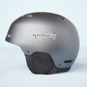 Hashtag #   Modern Minimalist Social Media Helmet