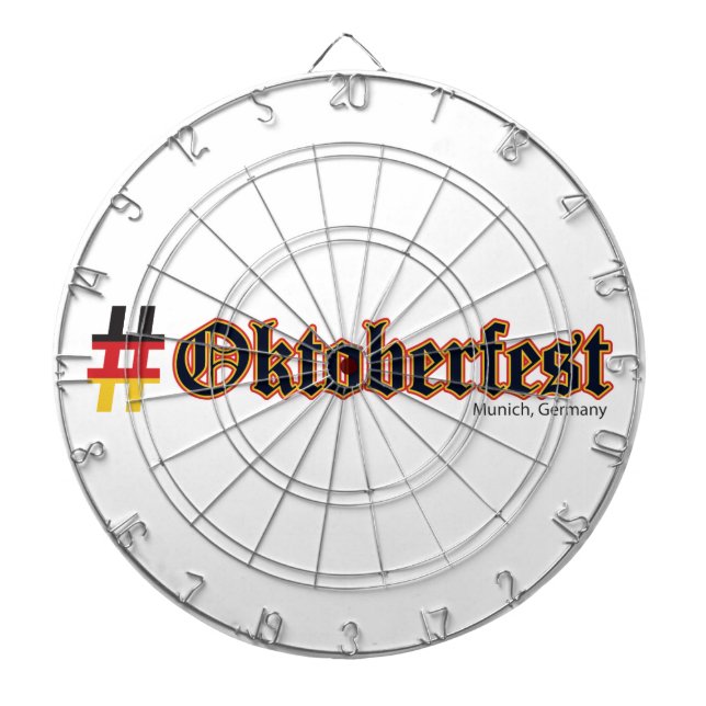 Hashtag Oktoberfest Dartboard (Front)